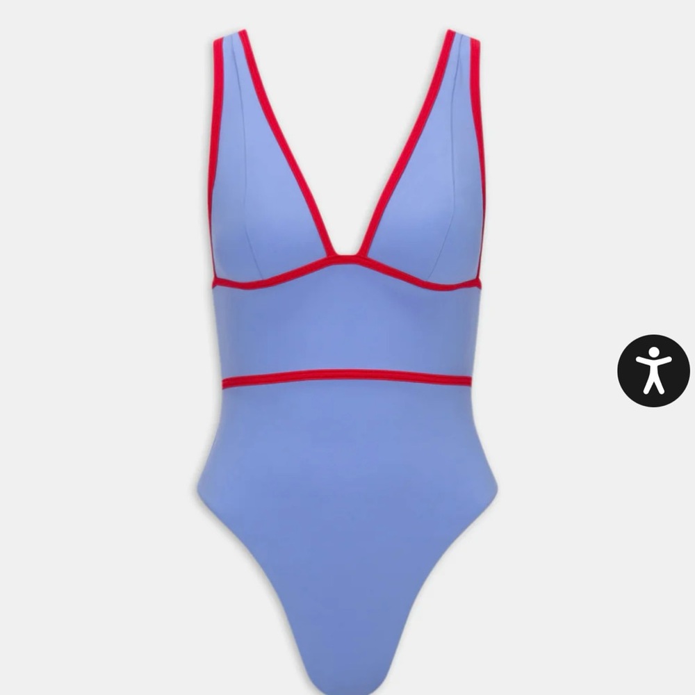 TALA Women's Blue and Red One Piece Swimsuit - Picture 5 of 5